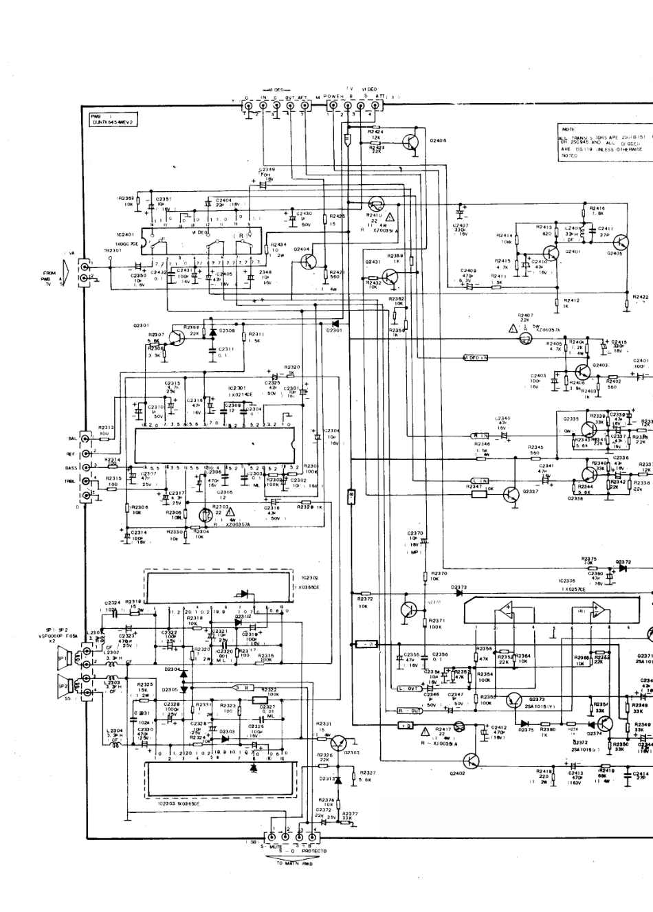 夏普CV-2142CK彩电电路原理图_夏普  CV-2142CK、SV-2142CK(03).pdf_第1页