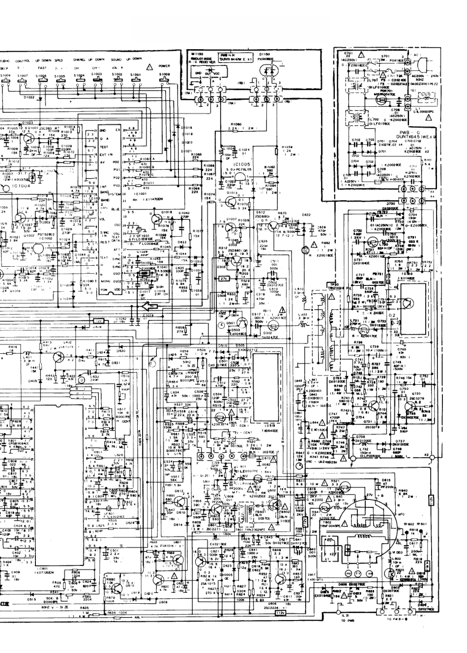 夏普CV-2142CK彩电电路原理图_夏普  CV-2142CK、SV-2142CK(02).pdf_第1页