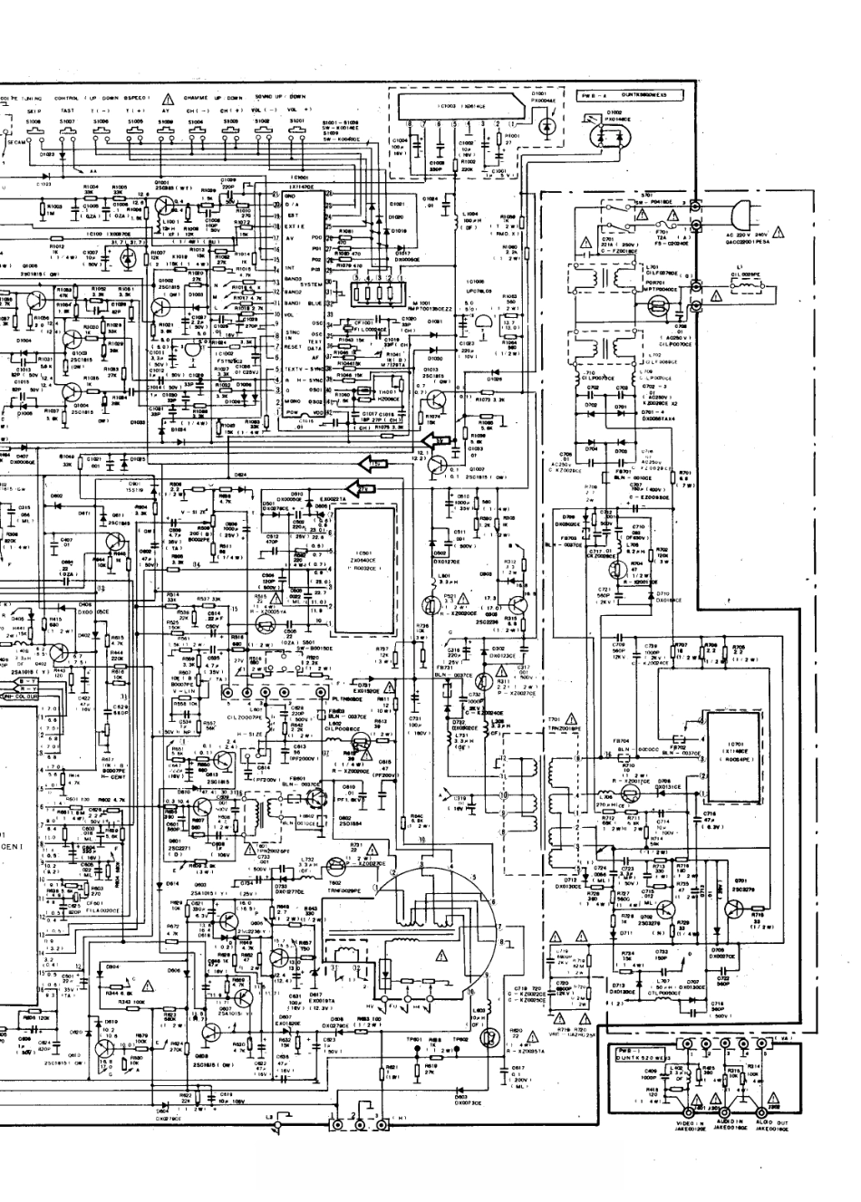 夏普CV-2132CK彩电电路原理图_夏普  CV-2131BK、CV-2131CK1、CV-2131SC(02).pdf_第1页