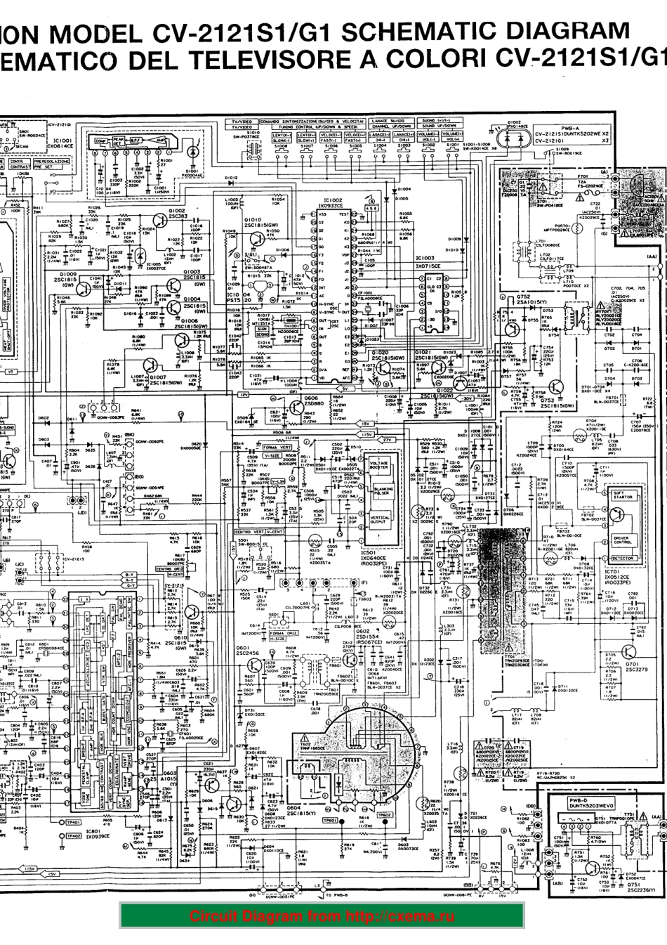 夏普CV2121S1_CV2121G1彩电图纸_SHARP_CV2121S1_CV2121G1.pdf_第2页