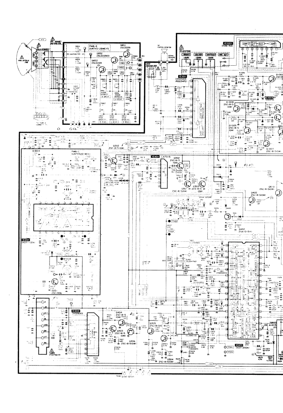 夏普CV-2121CK彩电电路原理图_夏普  CV-2121CK、CV-2121DK(03).pdf_第1页