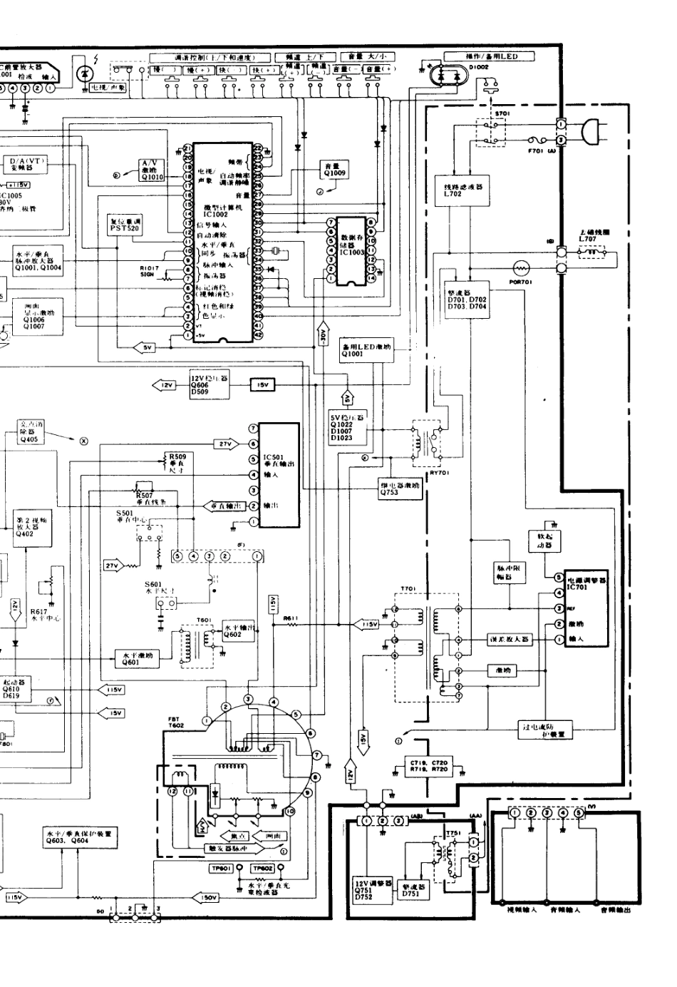 夏普CV-2121CK彩电电路原理图_夏普  CV-2121CK、CV-2121DK(02).pdf_第1页