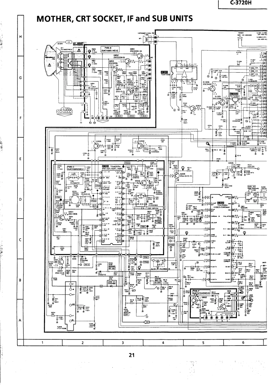 夏普C3720H彩电原理图_夏普C3720H.pdf_第2页