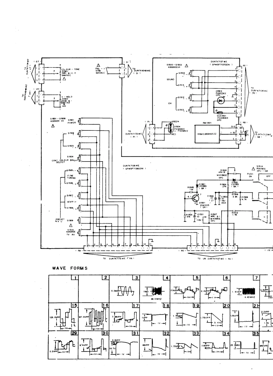 夏普C-2108V1A彩电电路原理图_夏普  C-2106VIA(07).pdf_第1页