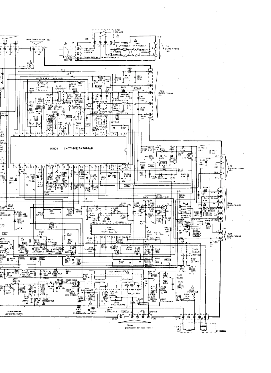 夏普C-2108V1A彩电电路原理图_夏普  C-2106VIA(02).pdf_第1页