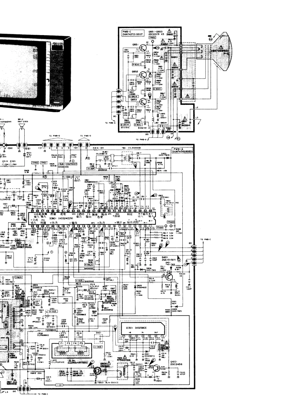 夏普C-180彩电电路原理图_夏普  C-1803DK(02).pdf_第1页