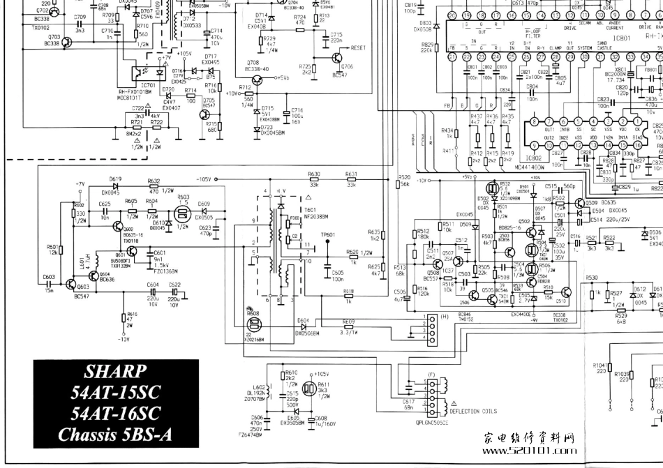 夏普54AT-16SC彩电原理图_夏普54AT-16SC.pdf_第1页