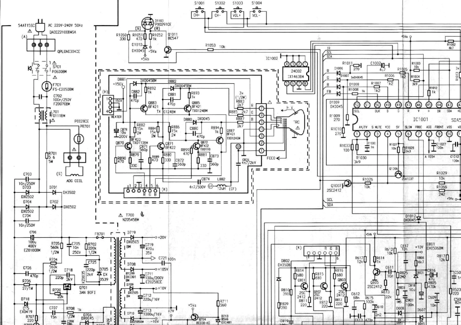 夏普54AT-16SC彩电原理图_夏普54AT-16SC.pdf_第2页