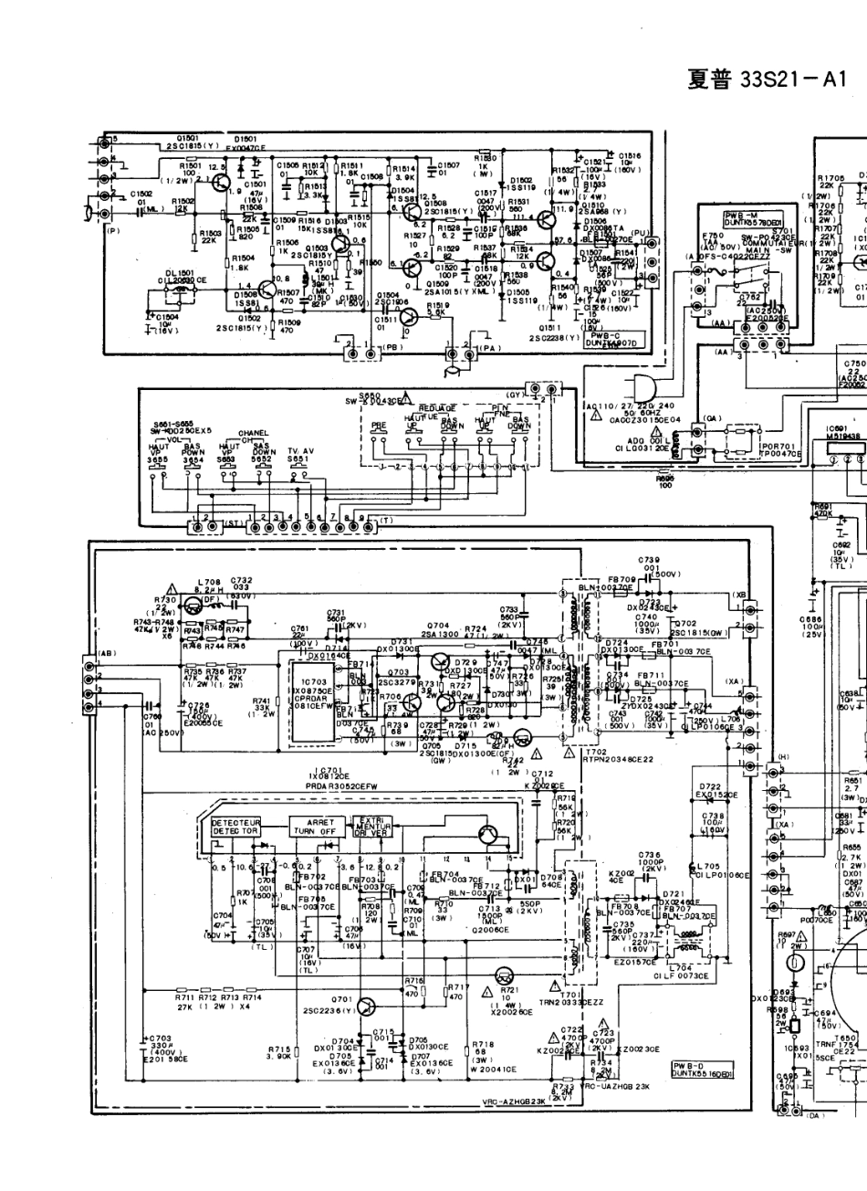 夏普33S21-A1彩电电路原理图_夏普  33S21-A1(03).pdf_第1页