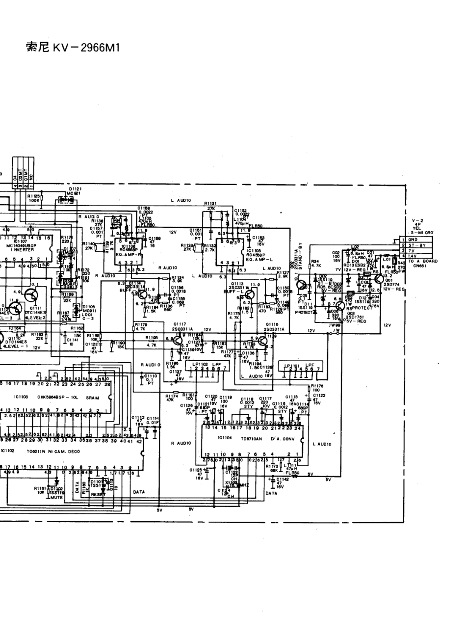 索尼KV-2966M1彩电原理图_索尼  KV-2966M1(08).pdf_第1页