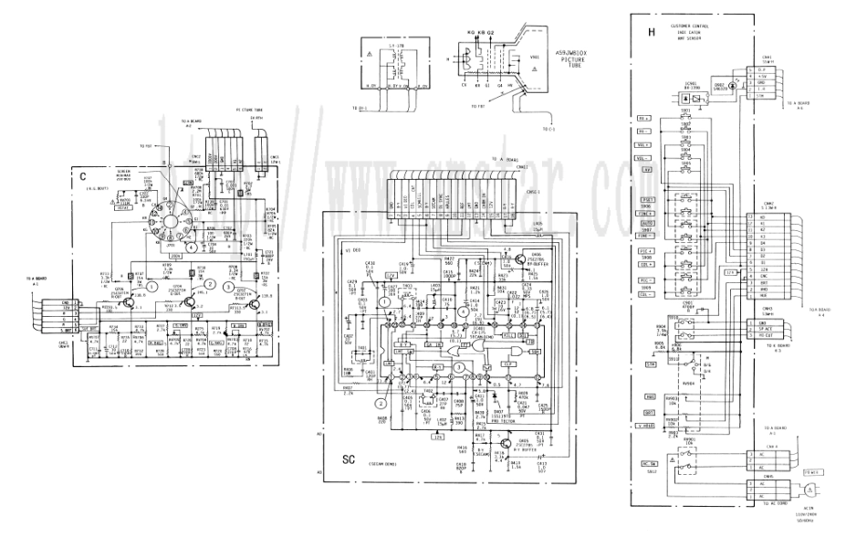 索尼KV-2253TC彩电原理图_索尼KV-2253TC电视机图纸.pdf_第2页