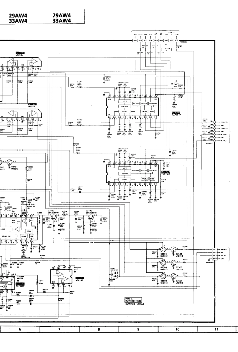 夏普33AW4彩电电路原理图_夏普  29AW4、32AW4（A-100机芯）(15).pdf_第1页