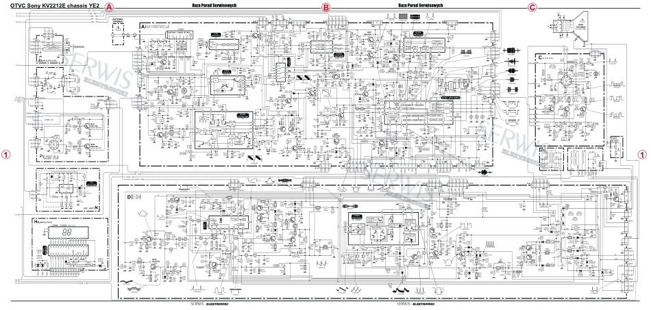 索尼KV-2212E彩电原理图_索尼KV-2212E电视机图纸.pdf_第1页