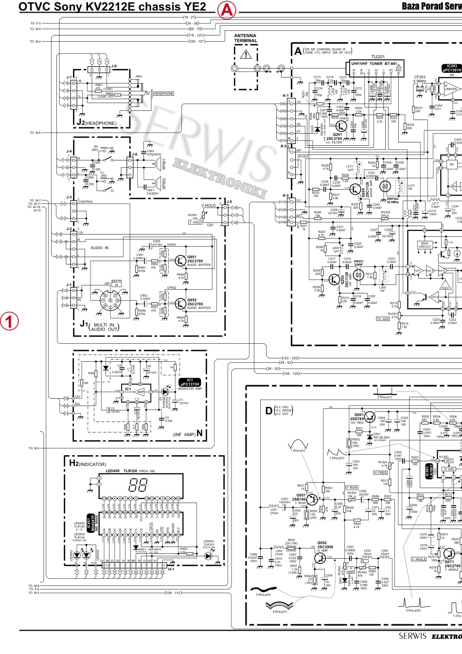 索尼KV-2212E彩电原理图_索尼KV-2212E电视机图纸.pdf_第2页