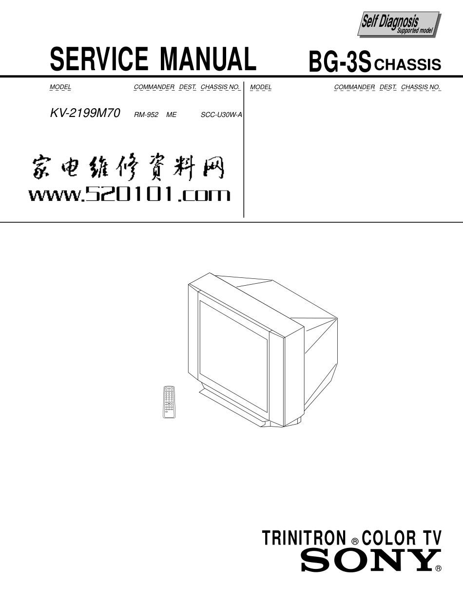 索尼KV-2199M70彩电原理图_索尼KV-2199M70.pdf_第1页