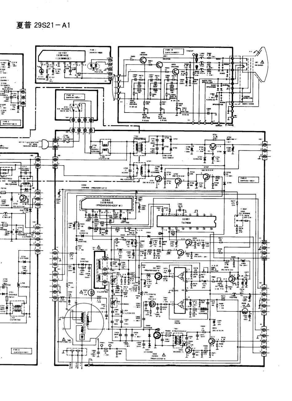 夏普29S21-A1彩电电路原理图_夏普  29S21-A1(02).pdf_第1页