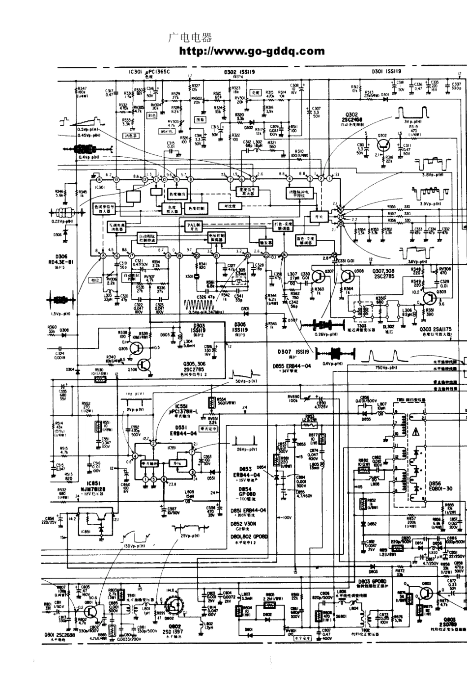 索尼KV-1430彩电原理图_索尼  KV-1430CH(03).pdf_第1页