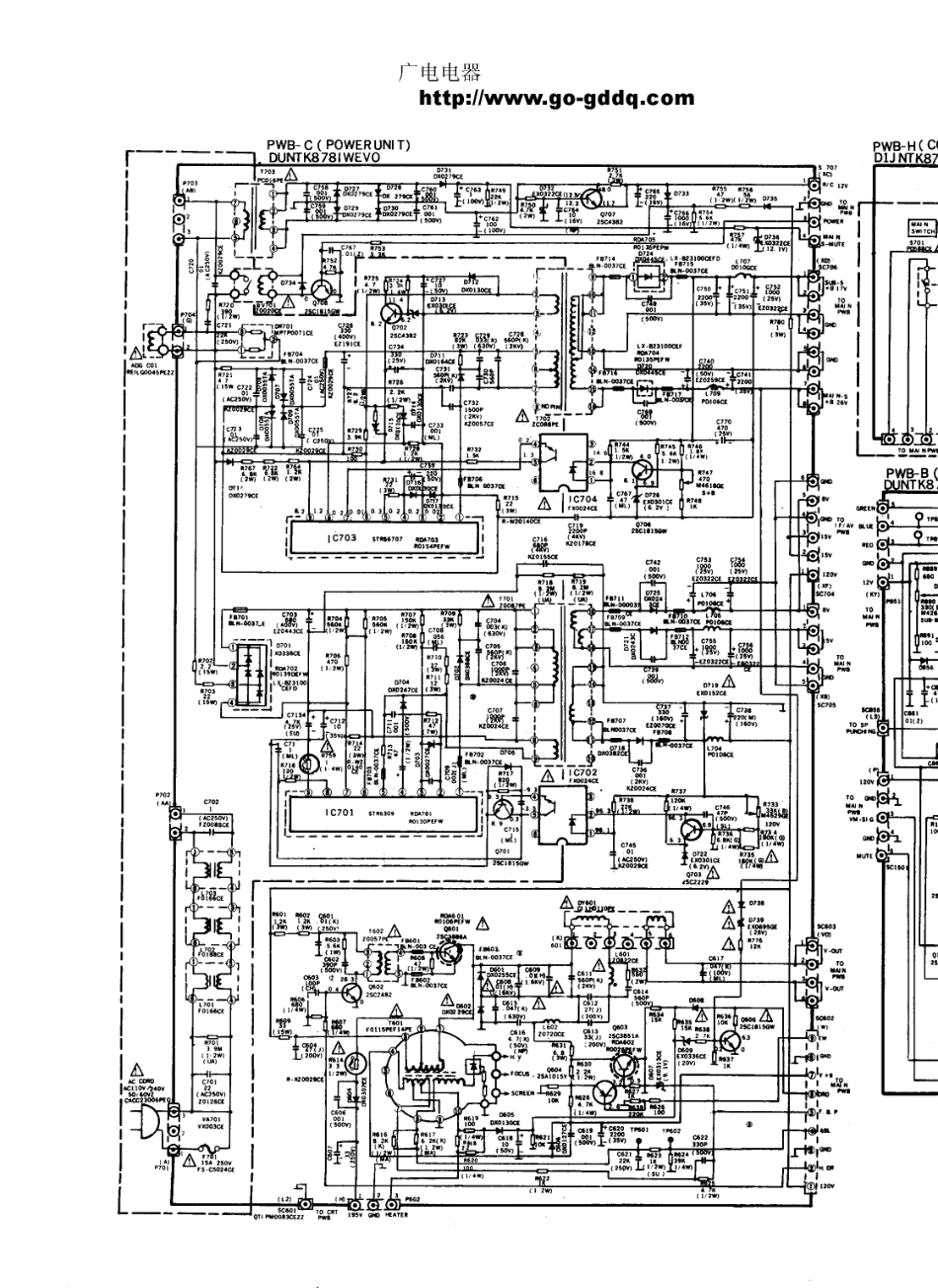 夏普29HX彩电电路原理图_夏普  29HX、29HX5、29HX8(07).pdf_第1页