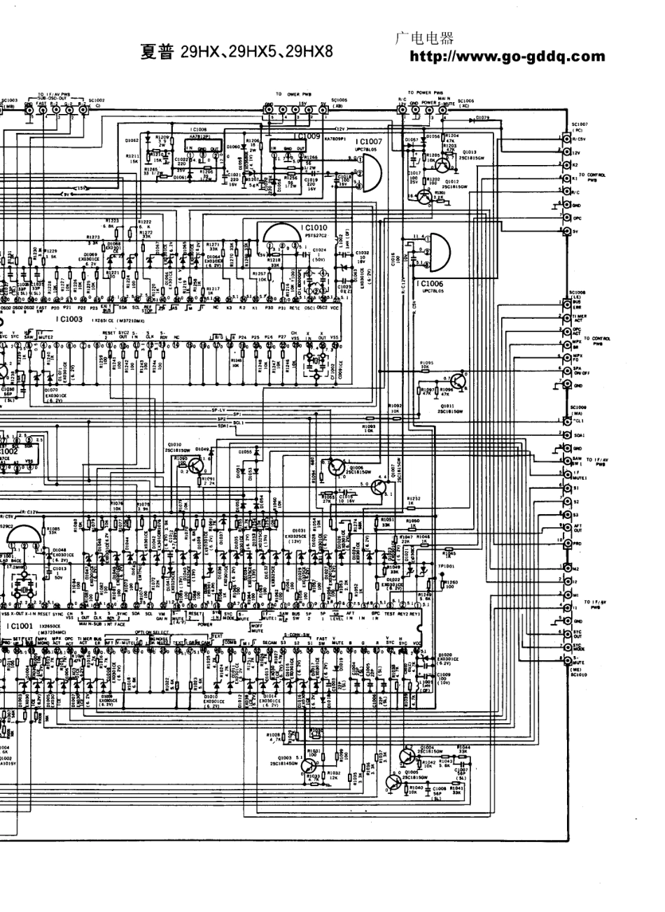 夏普29HX彩电电路原理图_夏普  29HX、29HX5、29HX8(04).pdf_第1页