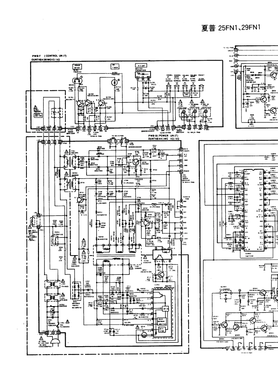 夏普29FN1彩电电路原理图_夏普  25FN1、29FN1(03).pdf_第1页