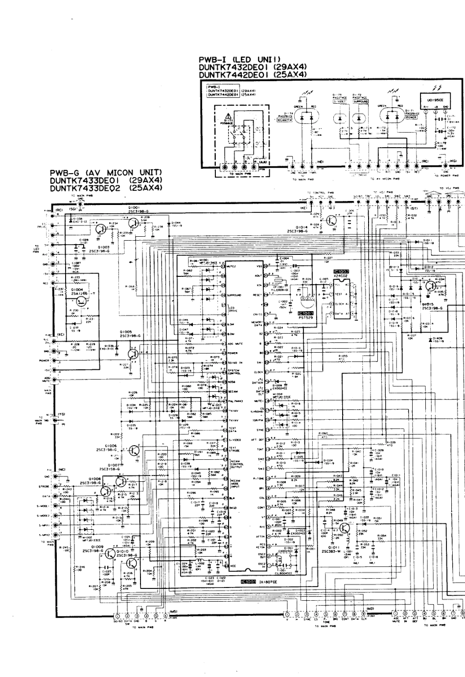 夏普29AX4彩电电路原理图_夏普  25AX4、29AX4(01).pdf_第1页