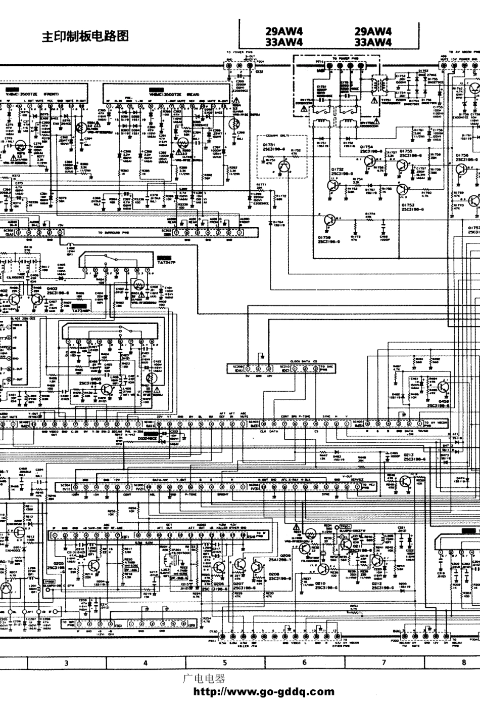 夏普29AW4彩电电路原理图_夏普  29AW4、32AW4（A-100机芯）(05).pdf_第1页