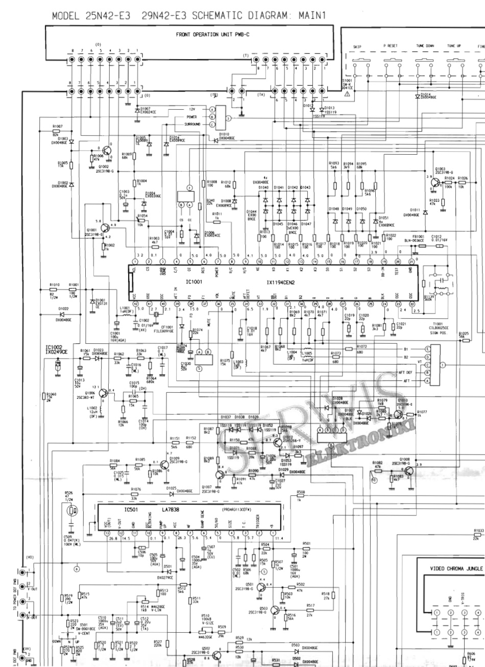 夏普25N42-E3彩电原理图_夏普25N42-E3.pdf_第1页