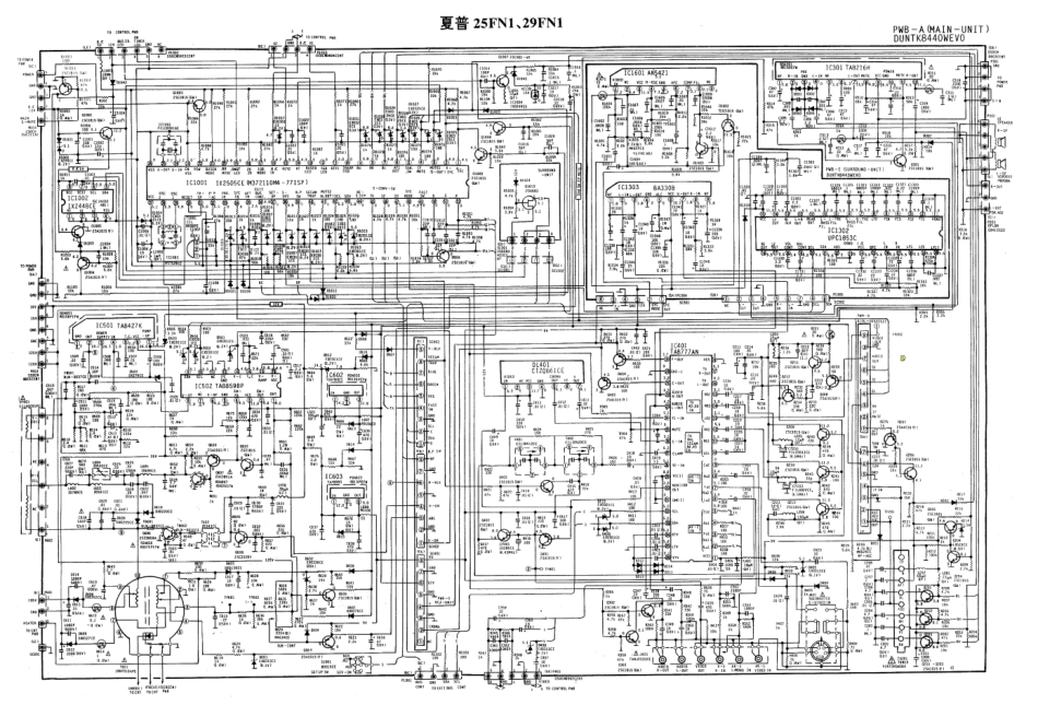 夏普25FN1╱29FN1彩电原理图_夏普＿25FN1╱29FN1.pdf_第1页