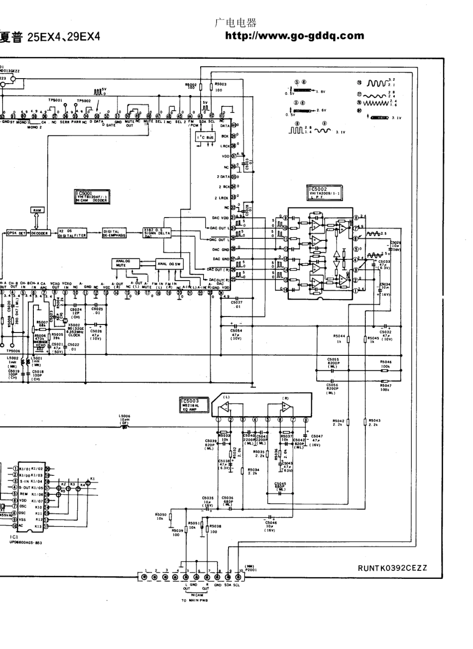 夏普25EX4彩电电路原理图_夏普  25EX4、29EX4(12).pdf_第1页