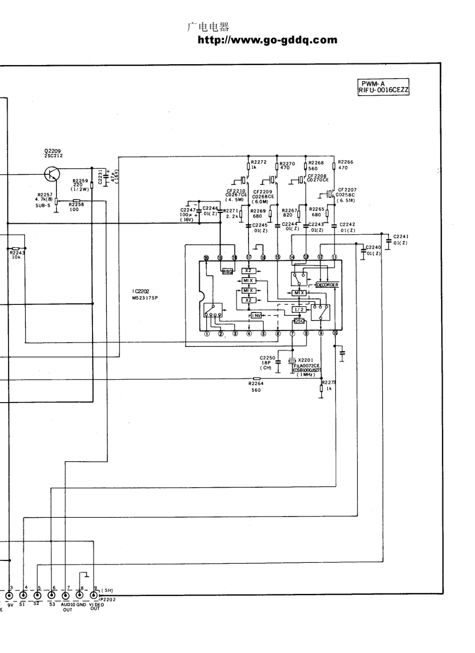 夏普25EX4彩电电路原理图_夏普  25EX4、29EX4(10).pdf_第1页