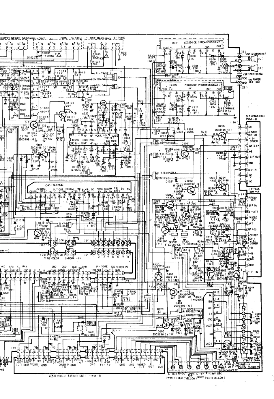 夏普21N52-E1彩电电路原理图_夏普  21N52-E1、25N21-D2、25N42-E2、29N42-E1(02).pdf_第1页