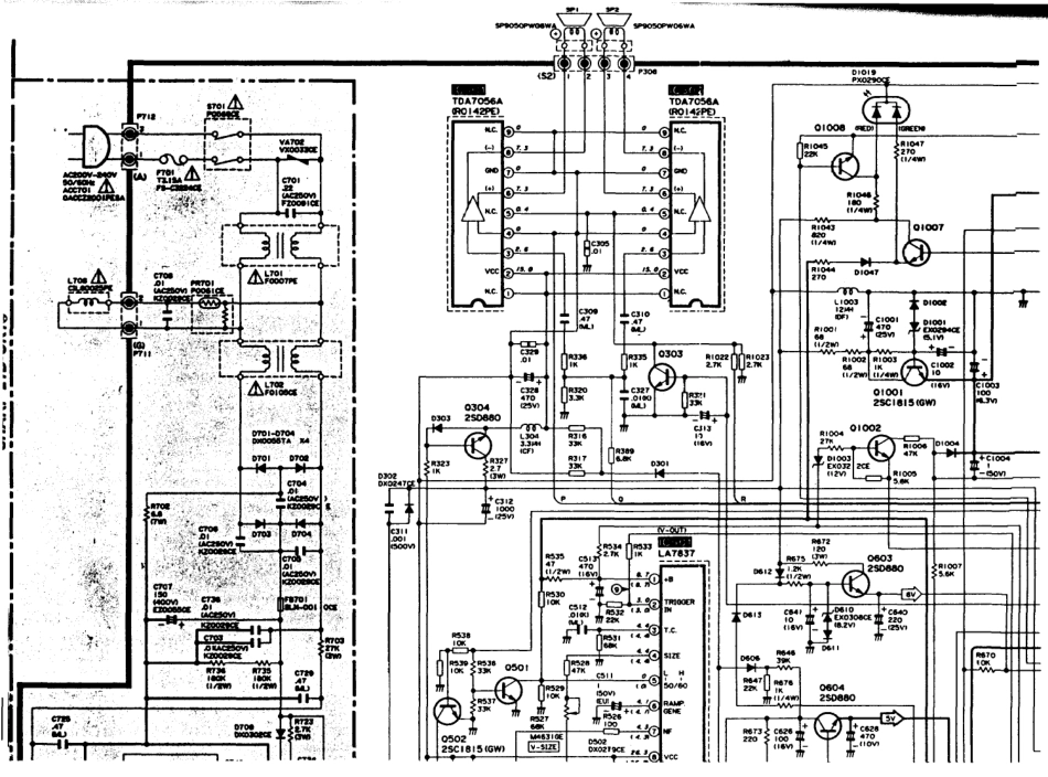 夏普21D-CK11彩电原理图_夏普SHARP 21D-CK11电视机图纸.pdf_第2页