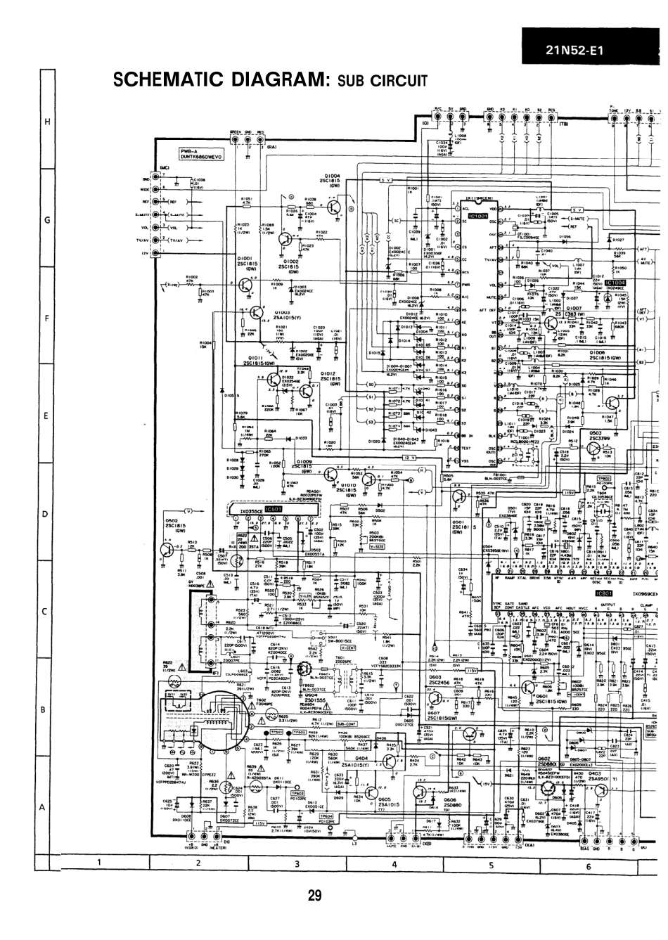 夏普 21N52E1S彩电图纸_夏普 21n52e1s.pdf_第2页