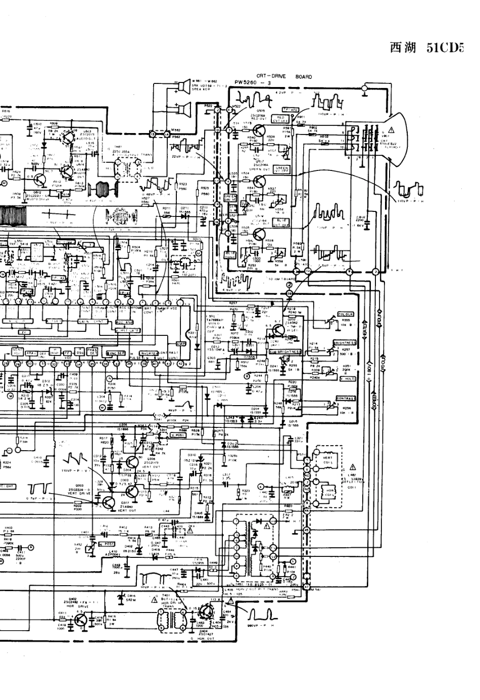 西湖51CD5电视机电路原理图_西湖  51CD5(02).pdf_第1页