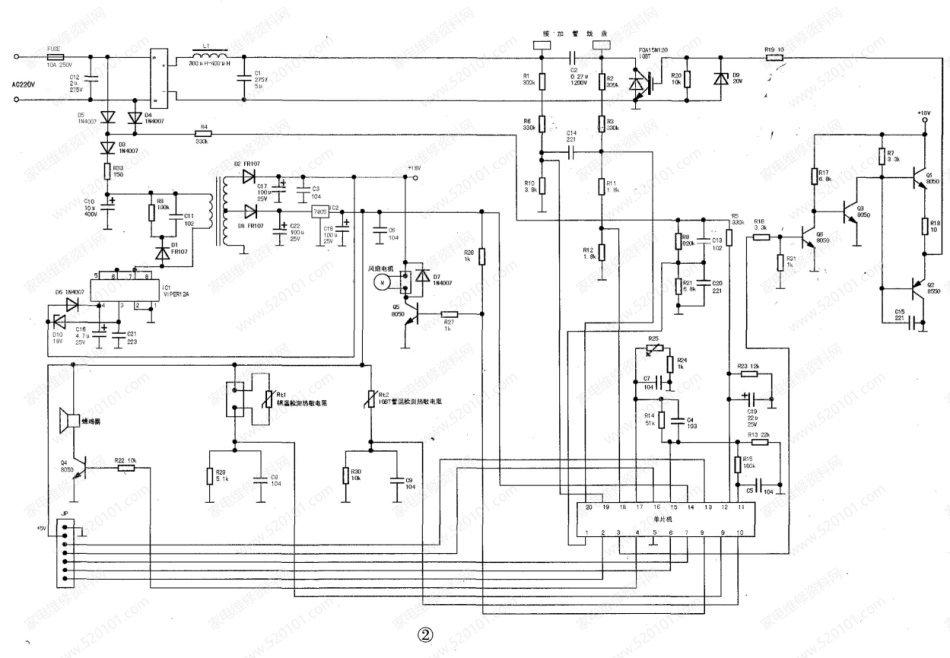 王冠CY20-LS电磁炉主板电路原理图.pdf_第2页