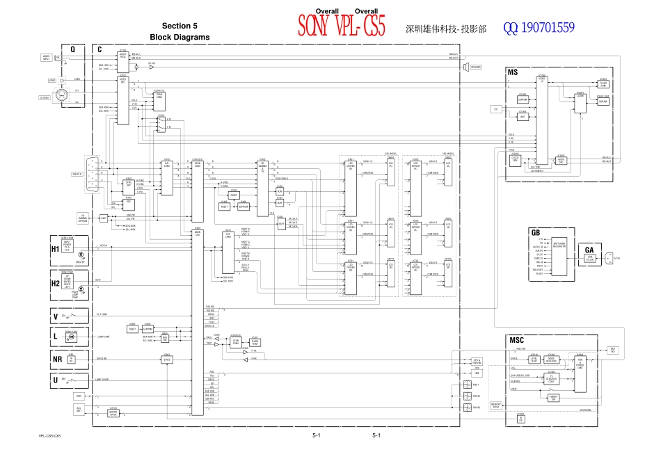 索尼VPL-CS5投影机电路原理图_VPL-CS5.pdf_第1页