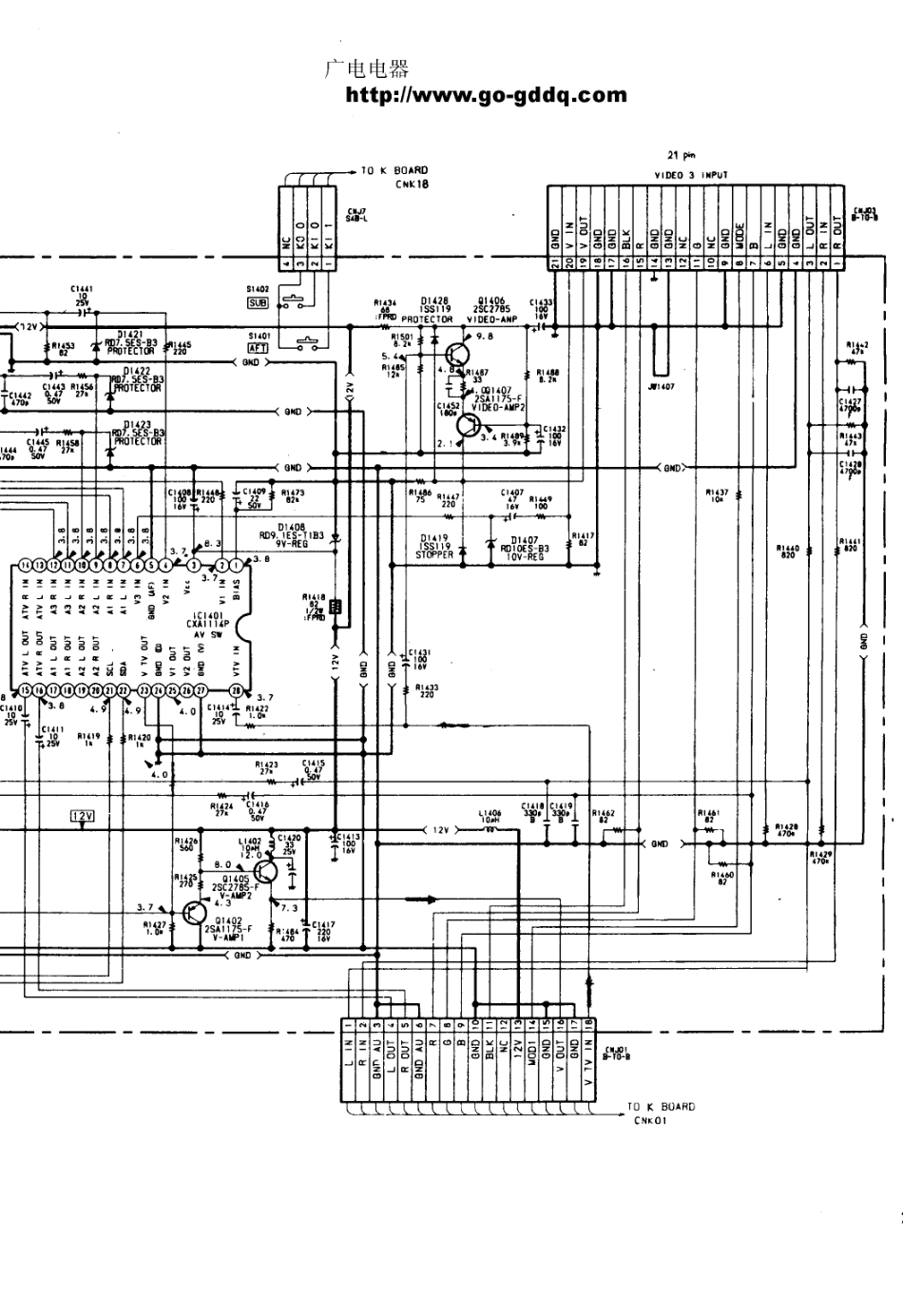 索尼SS-XT291彩电原理图_索尼  KV-3400、RM-679MT、SS-XT291(08).pdf_第1页