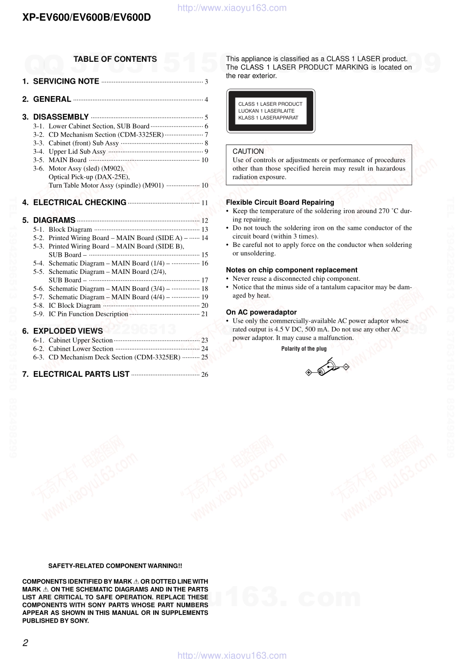 索尼SONY XP-EV600电路图.pdf_第2页