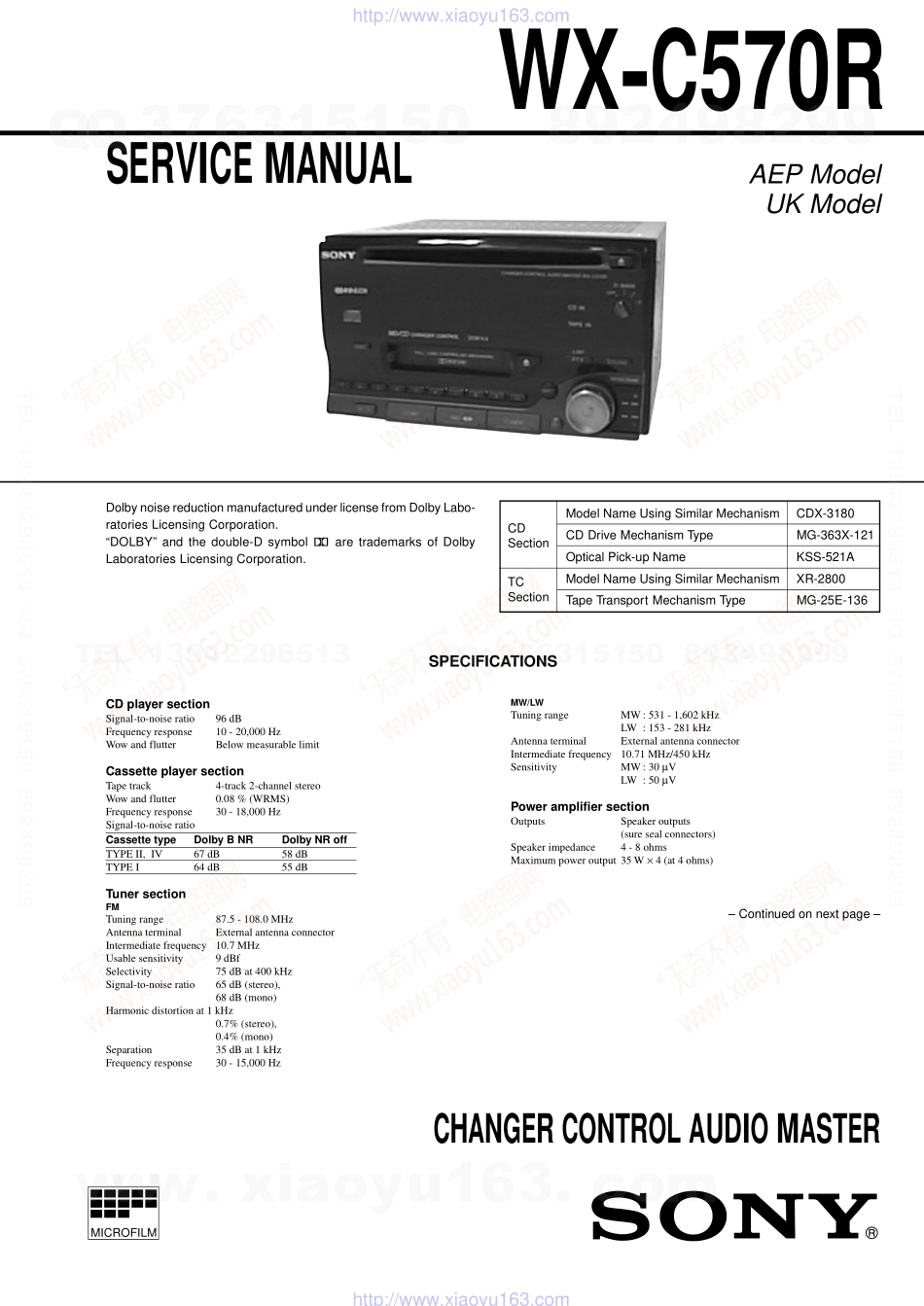 索尼SONY WX-C570R电路图.pdf_第1页