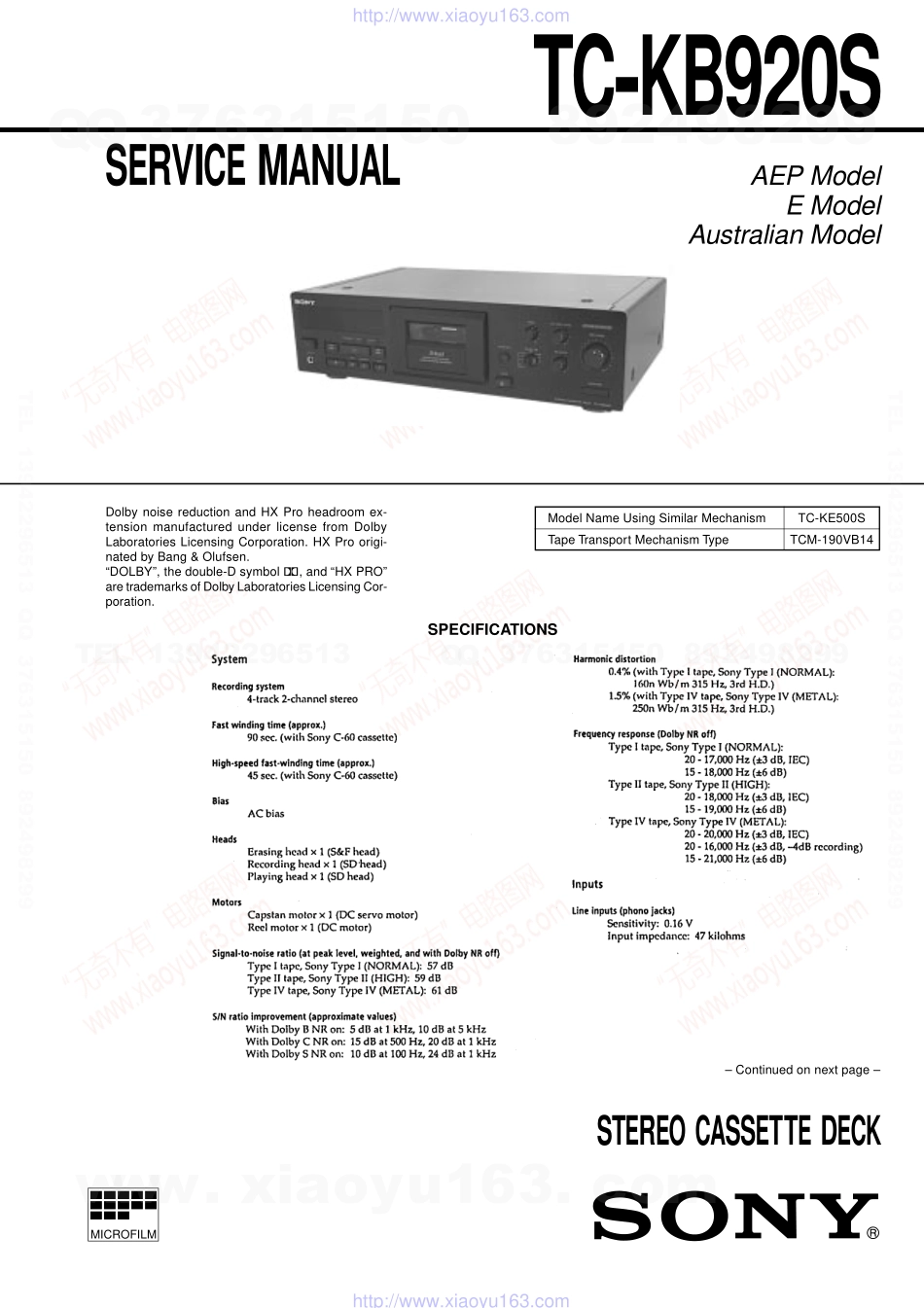 索尼SONY WM-PSY02电路图.pdf_第1页