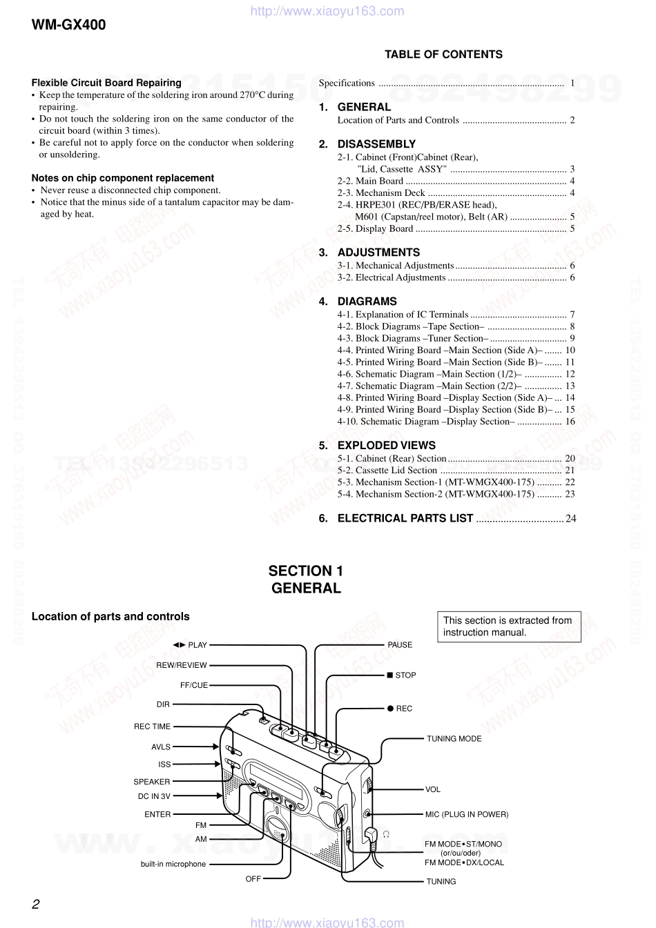 索尼SONY WM-GX400电路图.pdf_第2页