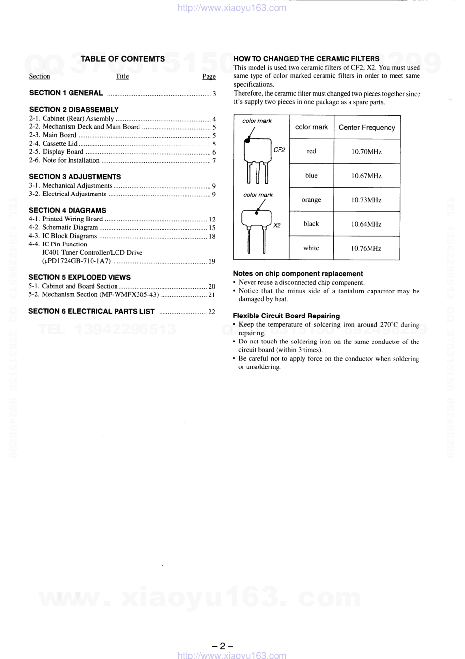 索尼SONY WM-FX421V电路图.pdf_第2页