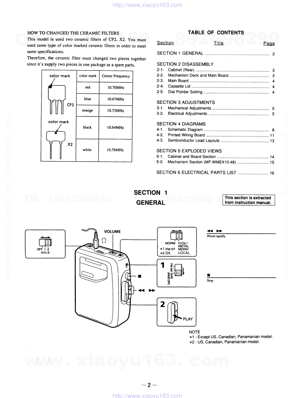 索尼SONY WM-FX101电路图.pdf_第2页