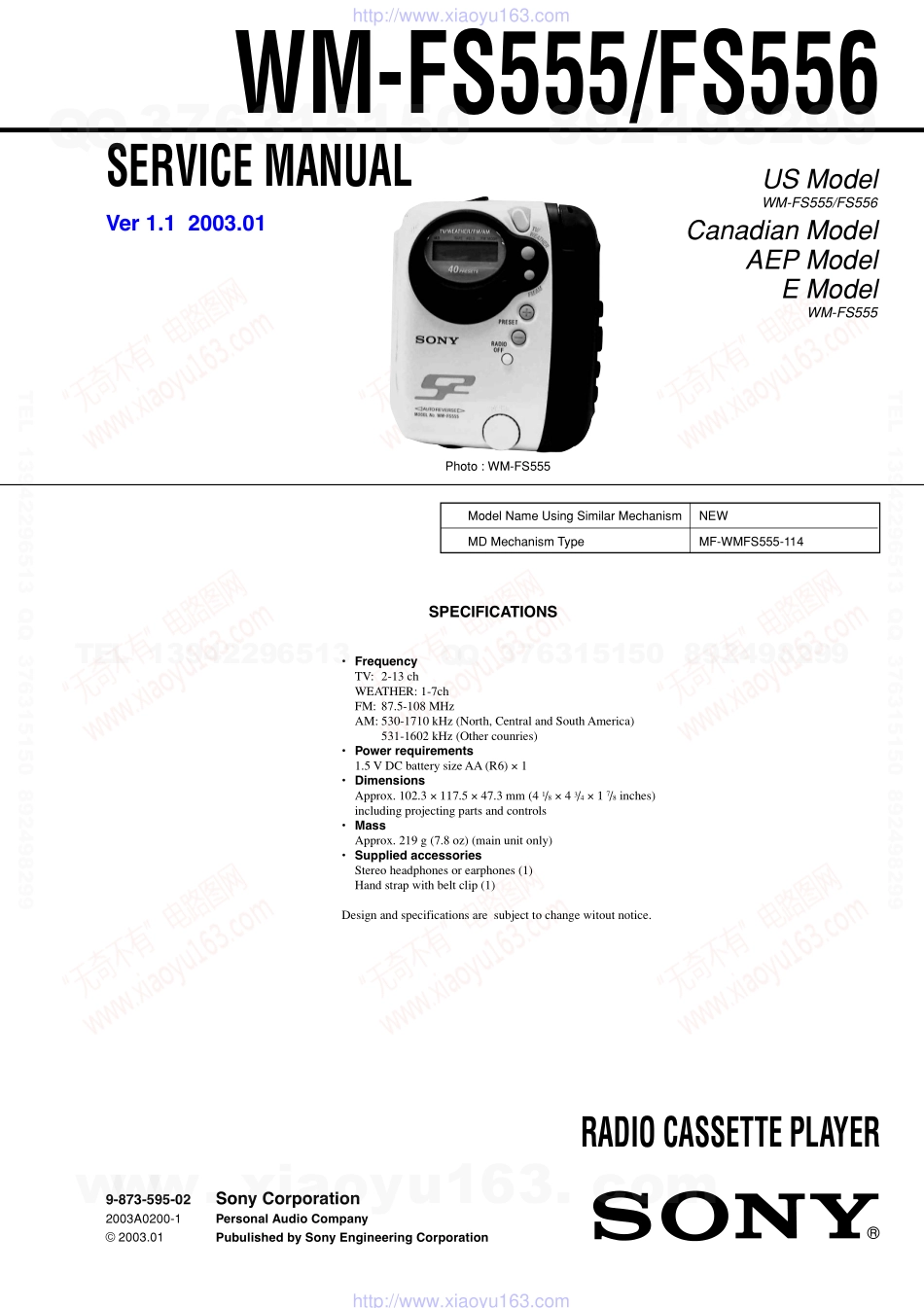 索尼SONY WM-FS556电路图.pdf_第1页