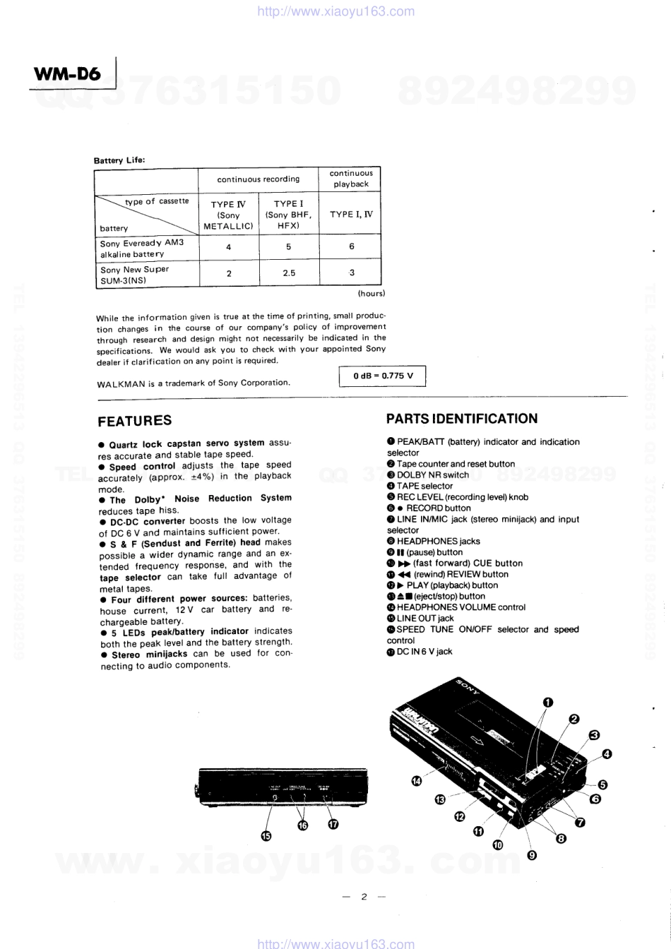 索尼SONY WM-D6电路图.pdf_第2页