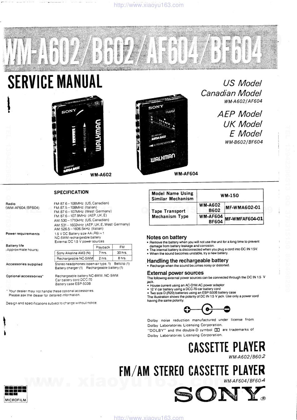 索尼SONY WM-BF604电路图.pdf_第1页