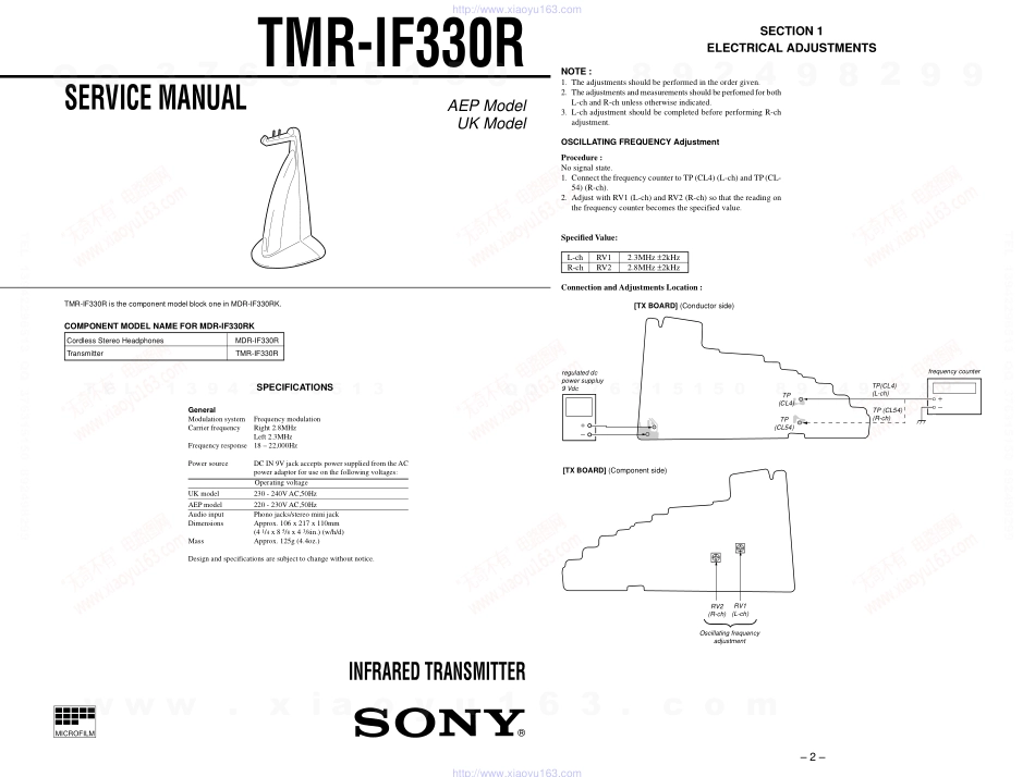 索尼SONY TMR-IF330R电路图.pdf_第1页