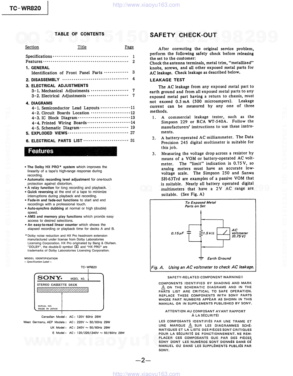 索尼SONY TC-WR820电路图.pdf_第2页