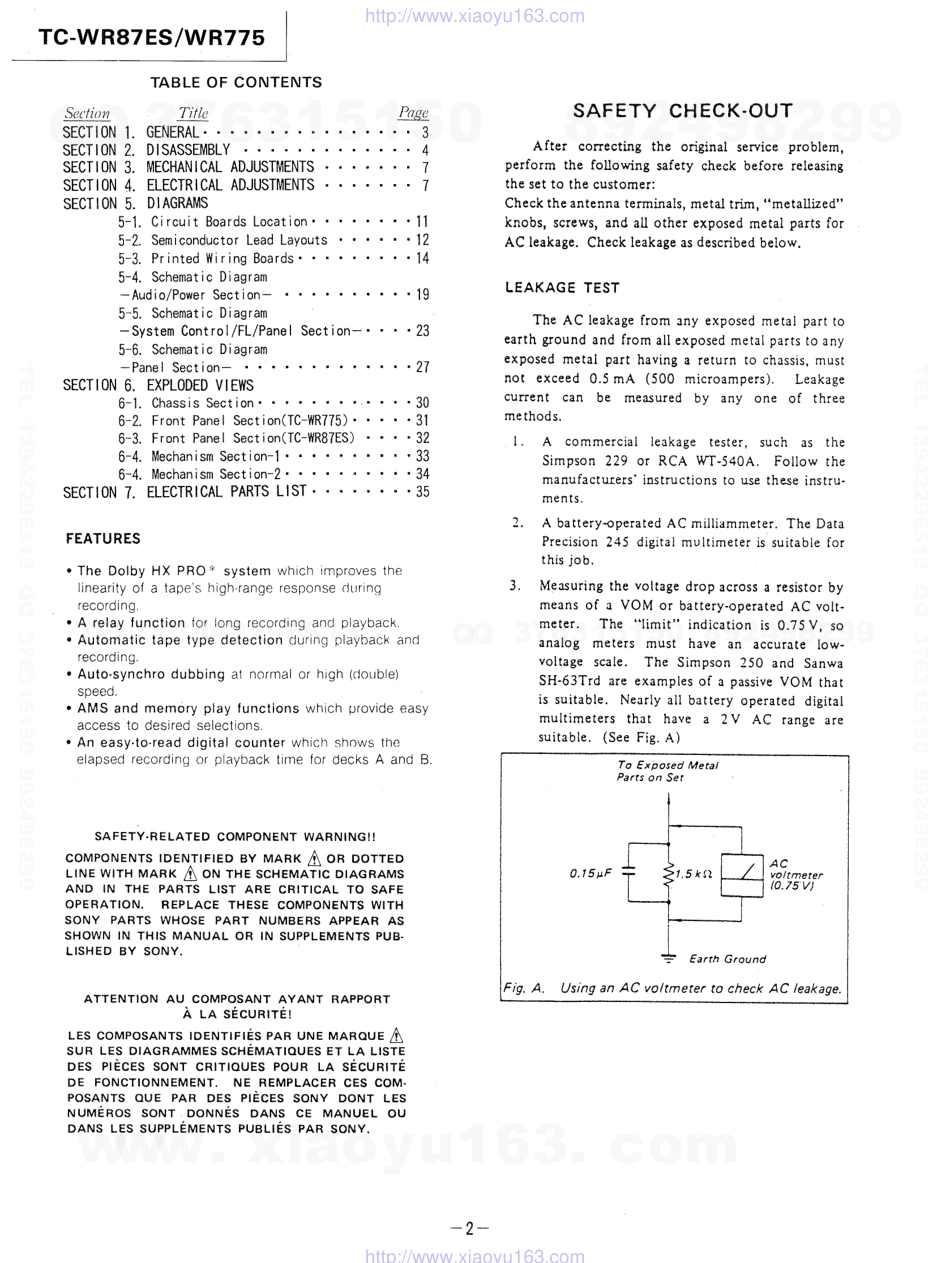 索尼SONY TC-WR775电路图.pdf_第2页