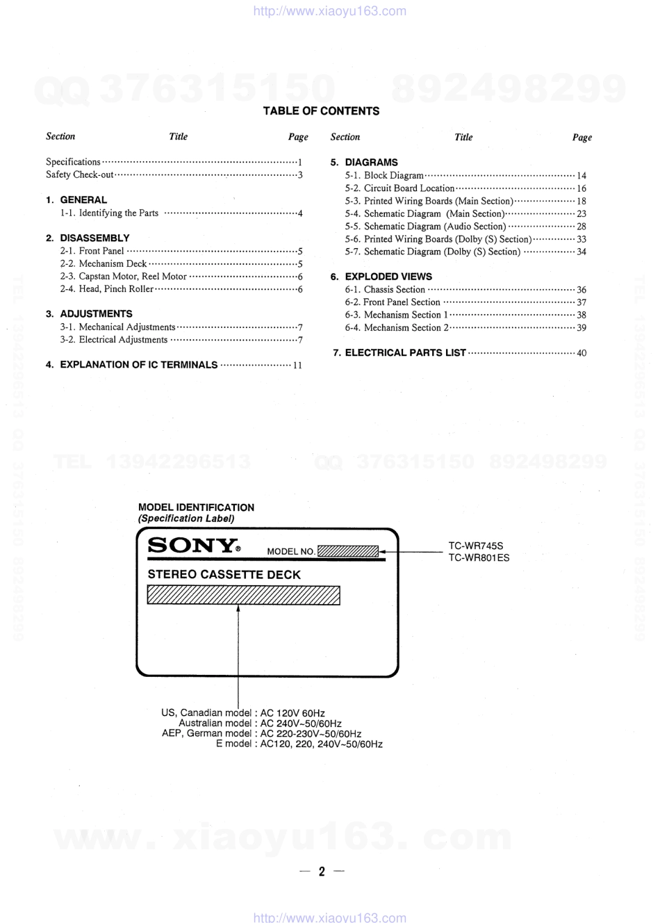 索尼SONY TC-WR745S电路图.pdf_第2页